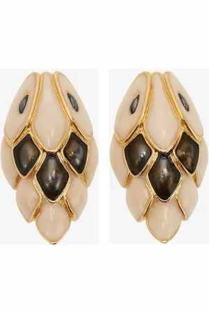 Roberto Cavalli Aretes bañados en oro