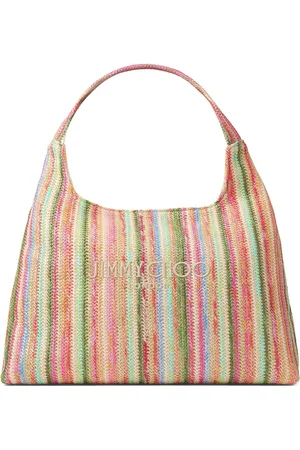 Jimmy Choo Bolsa de hombro de rafia