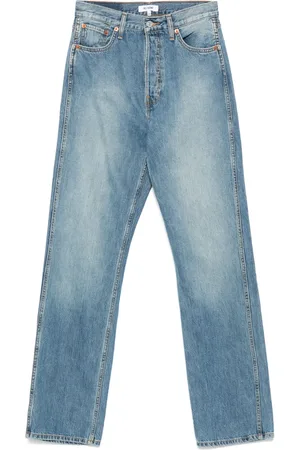 RE/DONE Jeans rectos con tiro alto