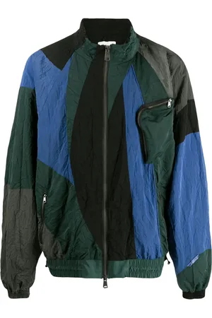 Ader Error Chamarra bomber con estampado abstracto