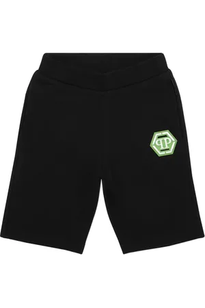 Philipp Plein Shorts con aplique del logo