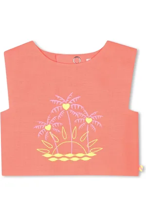 Billieblush Top con logo bordado