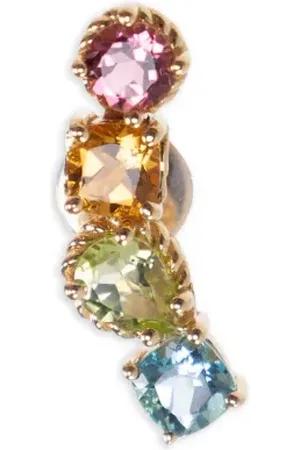 Dolce & Gabbana Arete en oro amarillo de 18kt con gemas