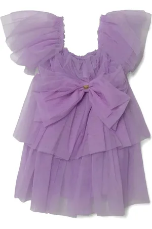 Pinko Vestido de tul con detalle de moño