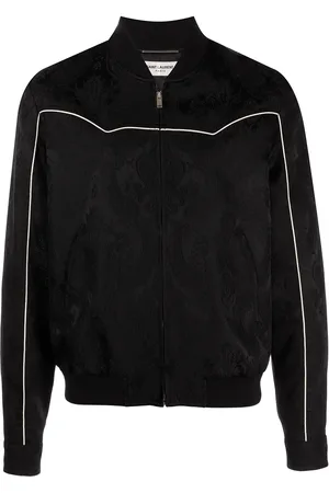 Saint Laurent Chamarra bomber con estampado de cachemira