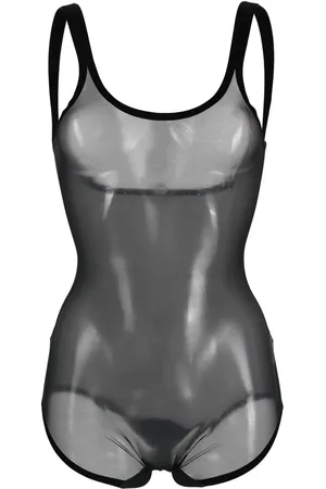 Wolford Body de malla con tul