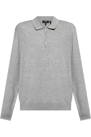 THEORY Suéter estilo playera tipo polo