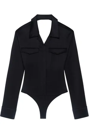 Courrèges Camisa con espalda abierta
