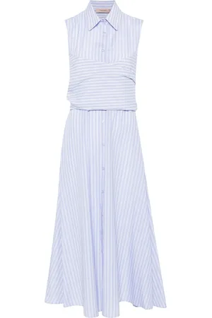 Twin-Set Vestido midi con rayas estampadas