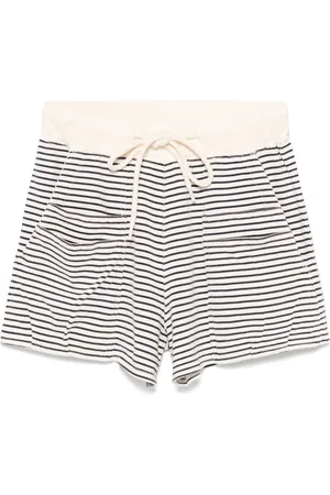 R13 Shorts con motivo de rayas