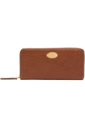 MULBERRY Cartera granulada con placa del logo