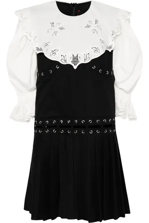 Chopova Lowena Vestido corto con detalle de agujetas