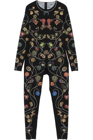 Marine Serre Jumpsuit con estampado floral
