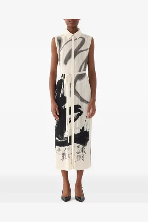 Jason Wu Vestido midi con diseño plisado