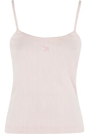 Maison Kitsuné Top con parche del logo