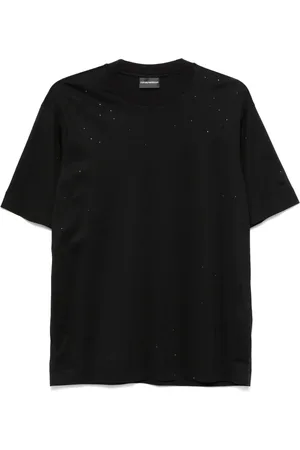 Emporio Armani Playera con detalles de strass