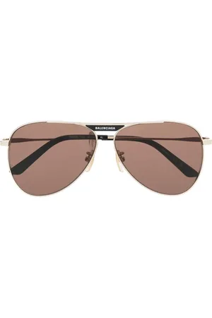Balenciaga Lentes de sol con armazón estilo piloto