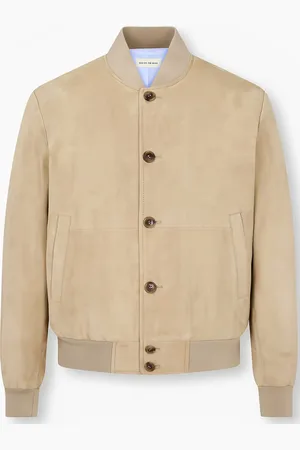 MAN ON THE BOON. Chamarra bomber de gamuza