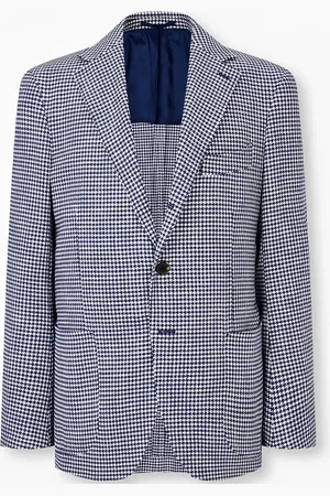MAN ON THE BOON. Blazer con motivo pied de poule