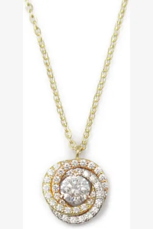 Cartier 2010s pre-owned 18kt gold Trinity diamond necklace