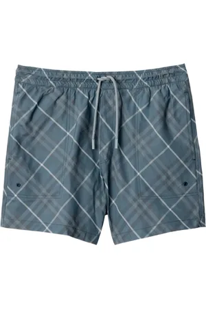 Burberry Shorts de playa con cuadros estampados