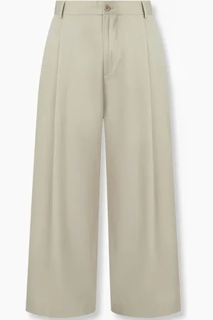 MAN ON THE BOON. Pantalones anchos con detalles de pliegues pintuck