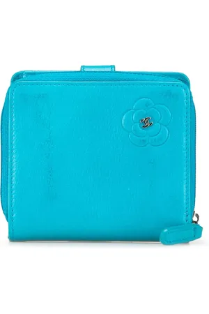 CHANEL Cartera CC Camellia Calfskin Zip Around Wallet pequeña 2008-2009