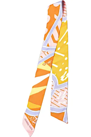 Hermès Mascada 20th Century Jeu de Soie Silk Twilly Scarf