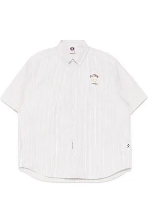 A Bathing Ape Camisa AAPENOW a rayas con logo de luna