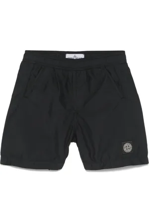 Stone Island Shorts de playa con parche Compass