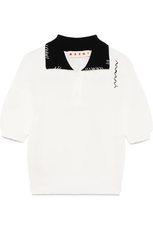 Marni Playera tipo polo con cuello en contraste