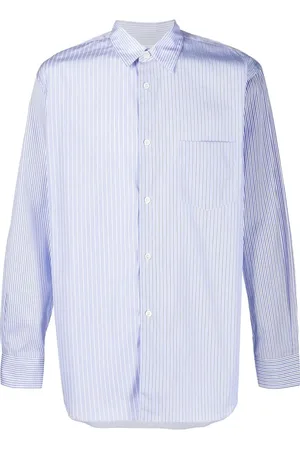 Comme des Garçons Playera manga larga con rayas estampadas