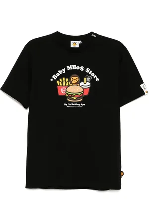 A Bathing Ape Playera con estampado gráfico