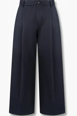 MAN ON THE BOON. Pantalones anchos con detalles de pliegues pintuck