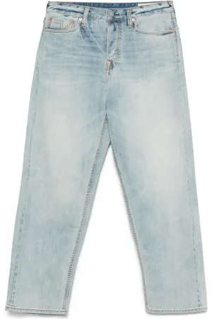 Evisu Jeans con efecto lavado y siete bolsillos