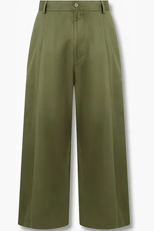 MAN ON THE BOON. Pantalones anchos con detalles de pliegues pintuck