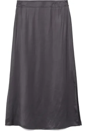 PESERICO SIGN Falda midi con efecto satinado