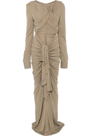 CHRISTOPHER ESBER Vestido largo drapeado