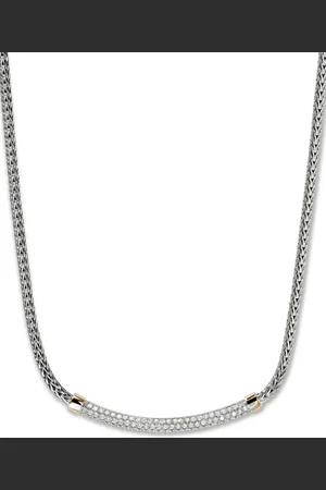 John Hardy Collar de cadena con diseño entretejido