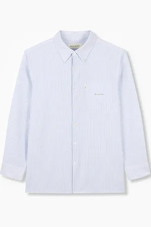 MAN ON THE BOON. Camisa con rayas estampadas