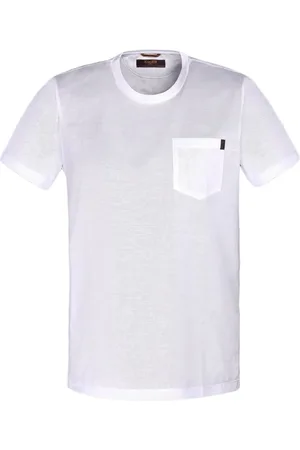 MOORER Chest-pocket cotton T-shirt