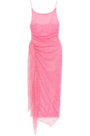 ROTATE Vestido midi con encaje