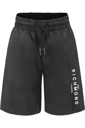 John Richmond Shorts de playa con logo estampado