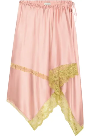 DRIES VAN NOTEN Falda midi asimétrica