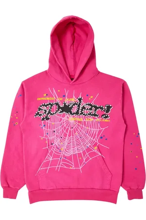 Sp5der Hoodie Web Magenta