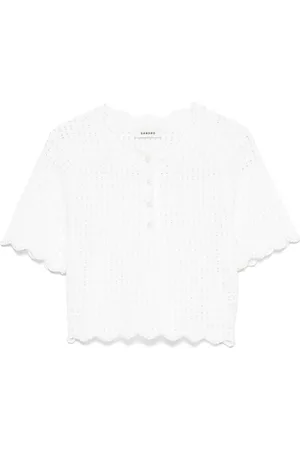Sandro Top con perlas artificiales