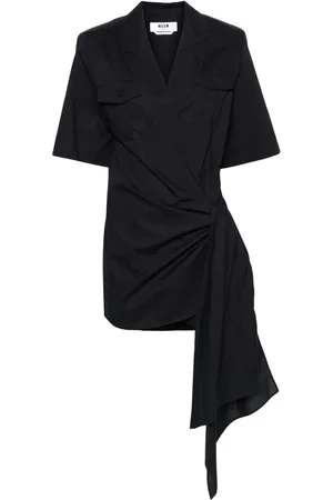 Msgm Vestido camisero cruzado