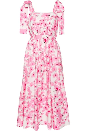 Msgm Vestido largo con estampado floral