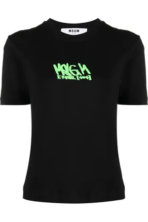 Msgm Playera con logo estampado