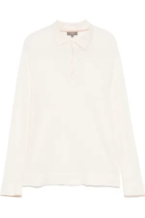 N.PEAL Playera tipo polo manga larga